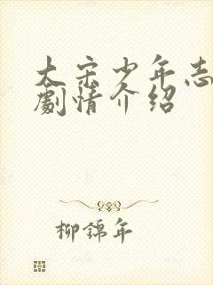 大宋少年志分集剧情介绍