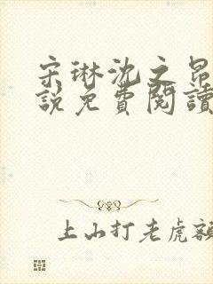 宋琳沈之昂的小说免费阅读最新章节