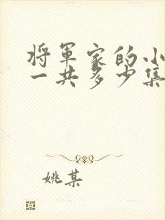 将军家的小娘子一共多少集