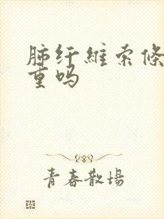 肺纤维索条影严重吗