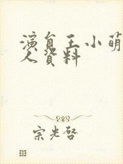 演员王小萌的个人资料