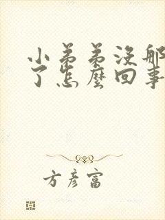 小弟弟没那么硬了怎么回事封面