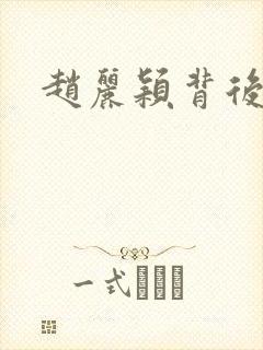 赵丽颖背后的人