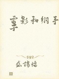 雷影和纲手的本子