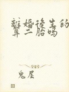 离婚后生的孩子算二胎吗封面