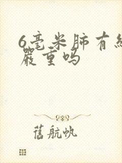 6毫米肺有结节严重吗