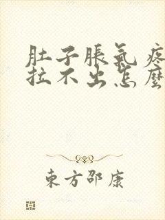 肚子胀气疼大便拉不出怎么办封面