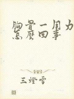 胸骨一用力就疼怎么回事封面