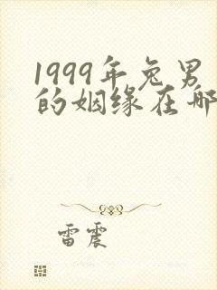 1999年兔男的姻缘在哪封面