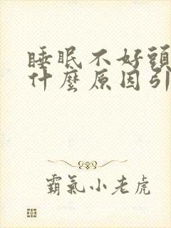 睡眠不好头晕是什么原因引起的