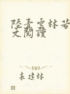 陆青云林若岚全文阅读封面