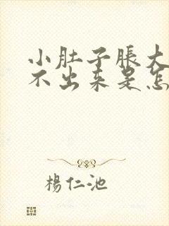 小肚子胀大便拉不出来是怎么回事