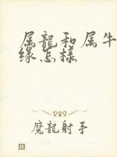 属龙和属牛的姻缘怎样封面