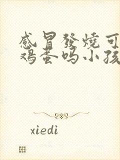 感冒发烧可以吃鸡蛋吗小孩子封面