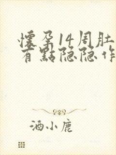 怀孕14周肚子有点隐隐作痛