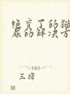 绝育了的猫咪乱尿的解决方法