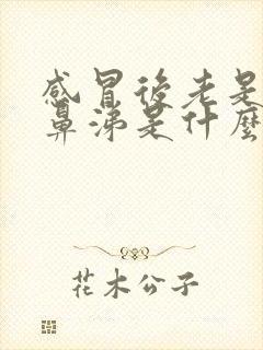 感冒后老是流清鼻涕是什么原因封面