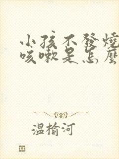 小孩不发烧一直咳嗽是怎么回事