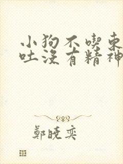 小狗不吃东西呕吐没有精神怎么办