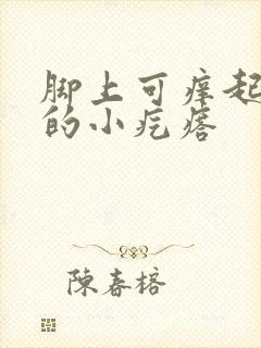 脚上可痒起红色的小疙瘩