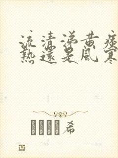 流清涕黄痰是风热还是风寒