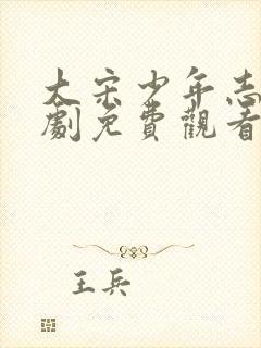 大宋少年志电视剧免费观看完整版