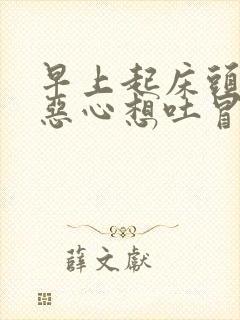 早上起床头眩晕恶心想吐冒冷汗怎么回事封面