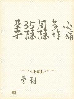 孕35周多小肚子隐隐作痛封面