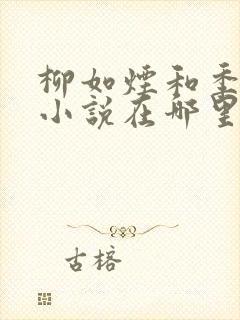 柳如烟和季博达小说在哪里看封面