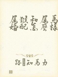 属猴和属马人的婚配怎么样