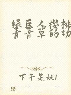 绿巨人樱桃荔枝青青草的功效