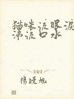 猫咪流眼泪流鼻涕流口水