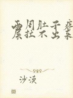 两周肚子疼想拉屎拉不出来怎么回事