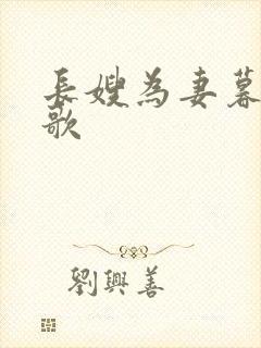 长嫂为妻暮色酒歌封面