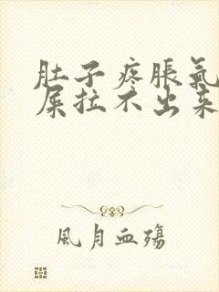 肚子疼胀气想拉屎拉不出来怎么回事封面