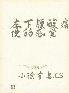 左下腹酸痛想大便的感觉