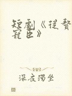 短剧《从赘婿到宠臣》封面