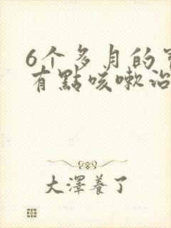 6个多月的宝宝有点咳嗽治疗