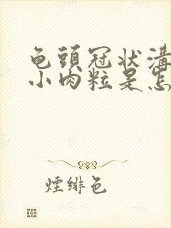 龟头冠状沟上长小肉粒是怎么回事封面