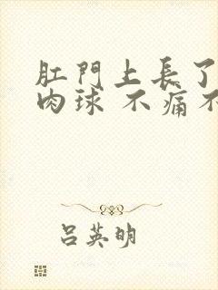 肛门上长了一个肉球 不痛不痒