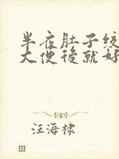 半夜肚子绞痛,大便后就好了