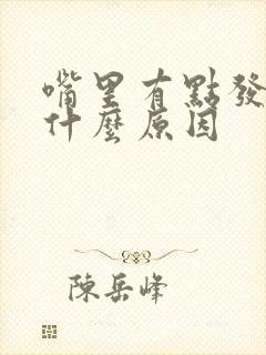 嘴里有点发苦是什么原因