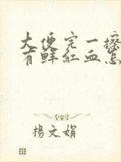 大便完一擦纸上有鲜红血怎么回事封面