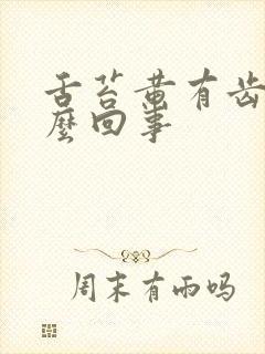 舌苔黄有齿痕怎么回事封面