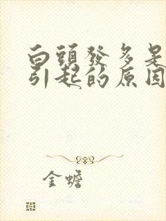 白头发多是什么引起的原因