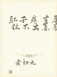 肚子疼 有屎意 拉不出怎么办