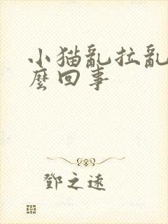 小猫乱拉乱尿怎么回事