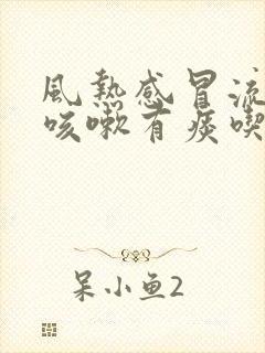 风热感冒流鼻涕咳嗽有痰吃什么药