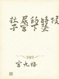 拉尿的时候感觉子宫下坠