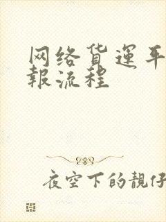 网络货运平台申报流程